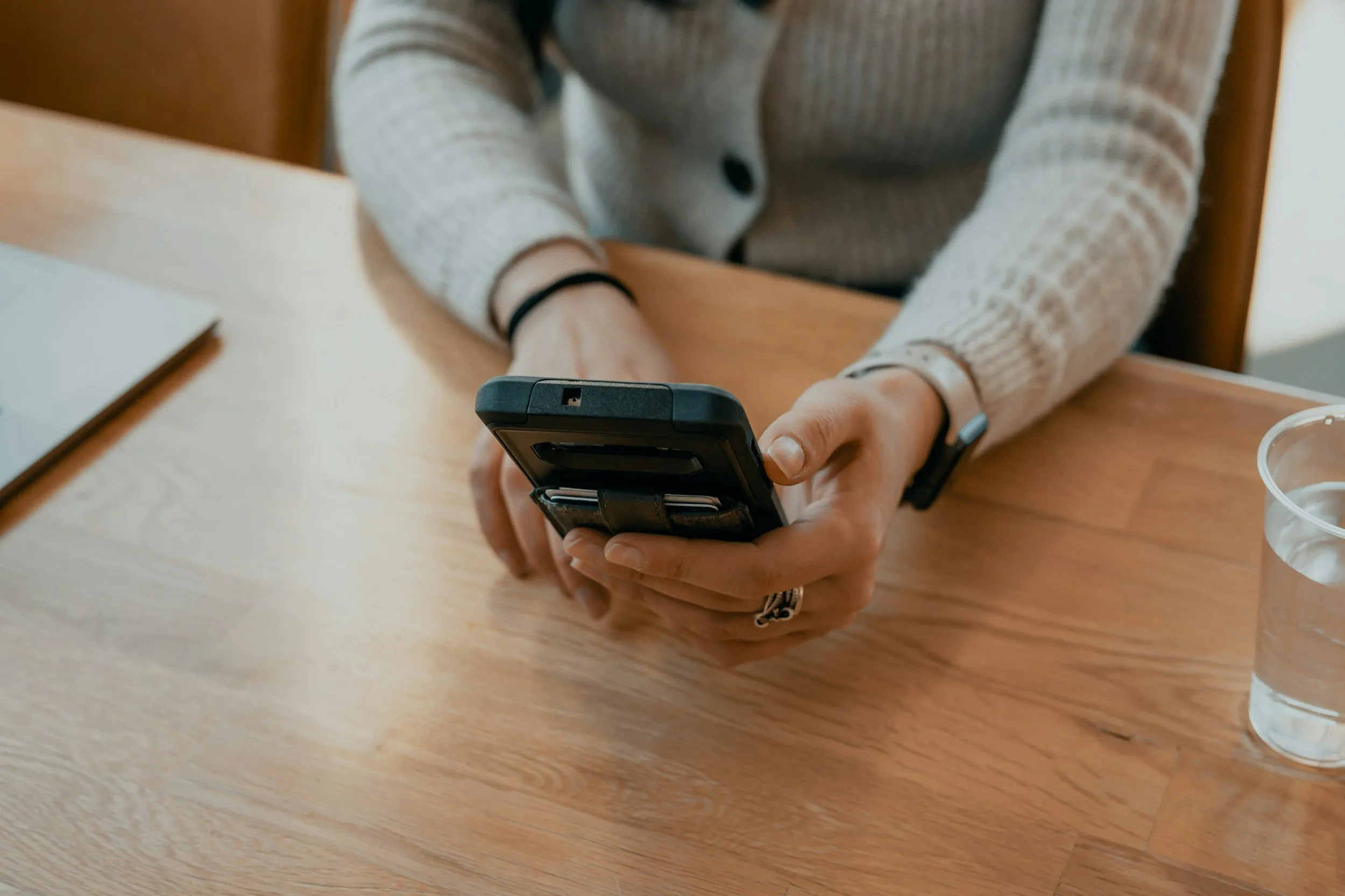 A family member planning care at home